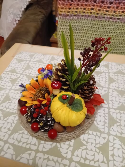 Stroik jesienny rękodzieło