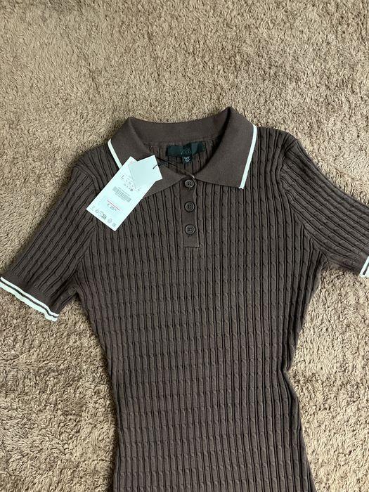 Платье рубчик zara 46-48 ,сукня шоколодного кольору,трендова сукня