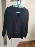 Sweterek elegancki granatowy, rozpinany 146