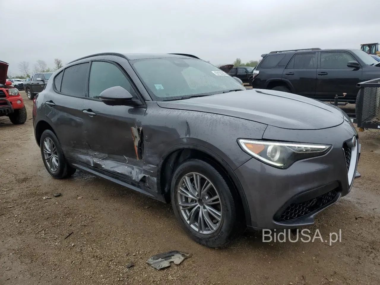 Alfa Romeo Stelvio 2022r. !!! Pali jeździ. Poduszki ok. KUPIONY w transporcie do Polsk