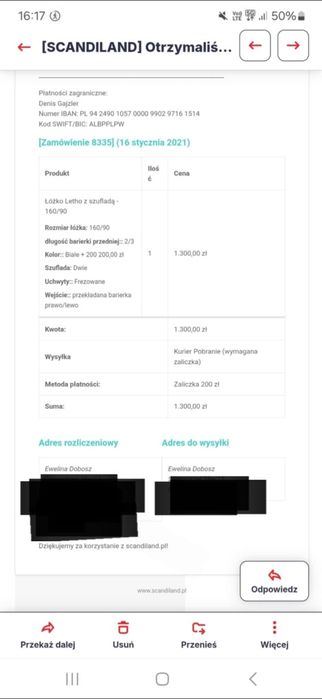 Łóżeczko domek bez materaca