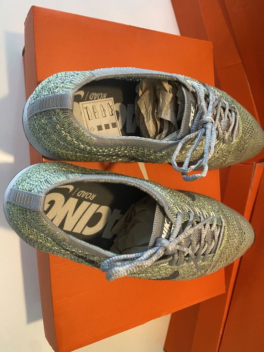 Nike Flyknit Racer White/Cool Grey - Ghost Green Ultraboost