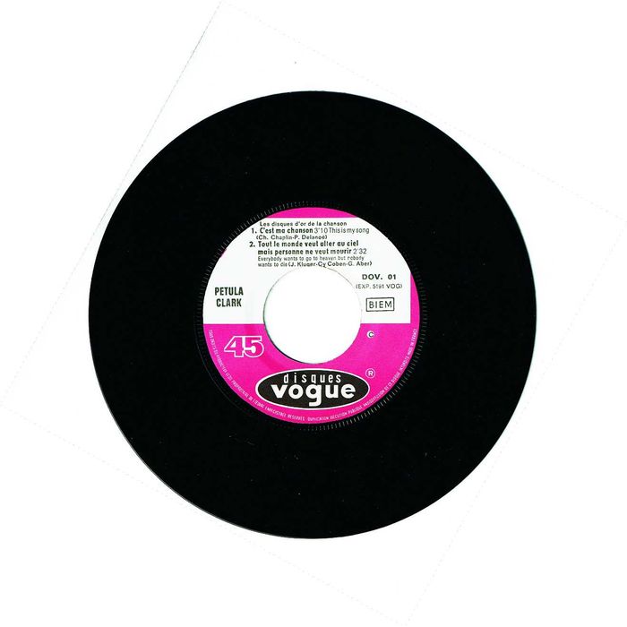 Petula Clark - Les disques d'or de la chanson  -  vinil 45 Rpm