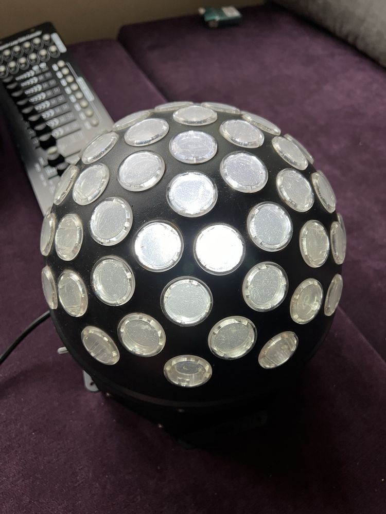 Kontroler dmx512 + lampa grzybek scanic