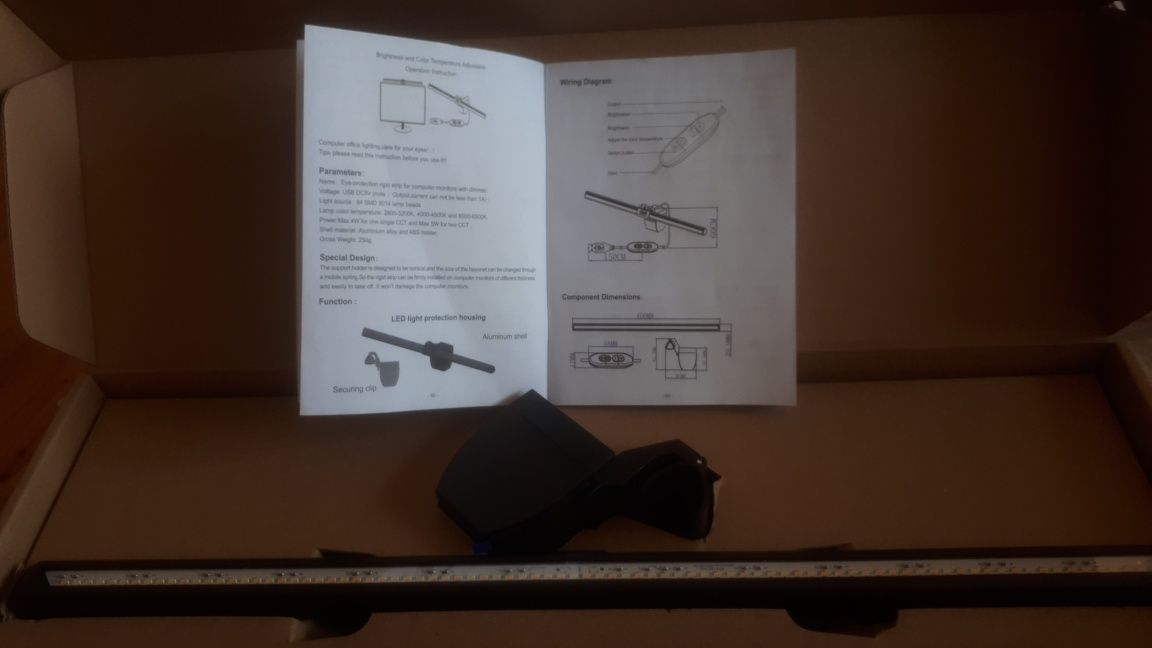 Lampa na ekran monitor komputera Anpro USB Led