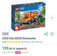 LEGO City 60220 Śmieciarka jak nowe