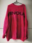 Różowy sweter oversize MINOUU