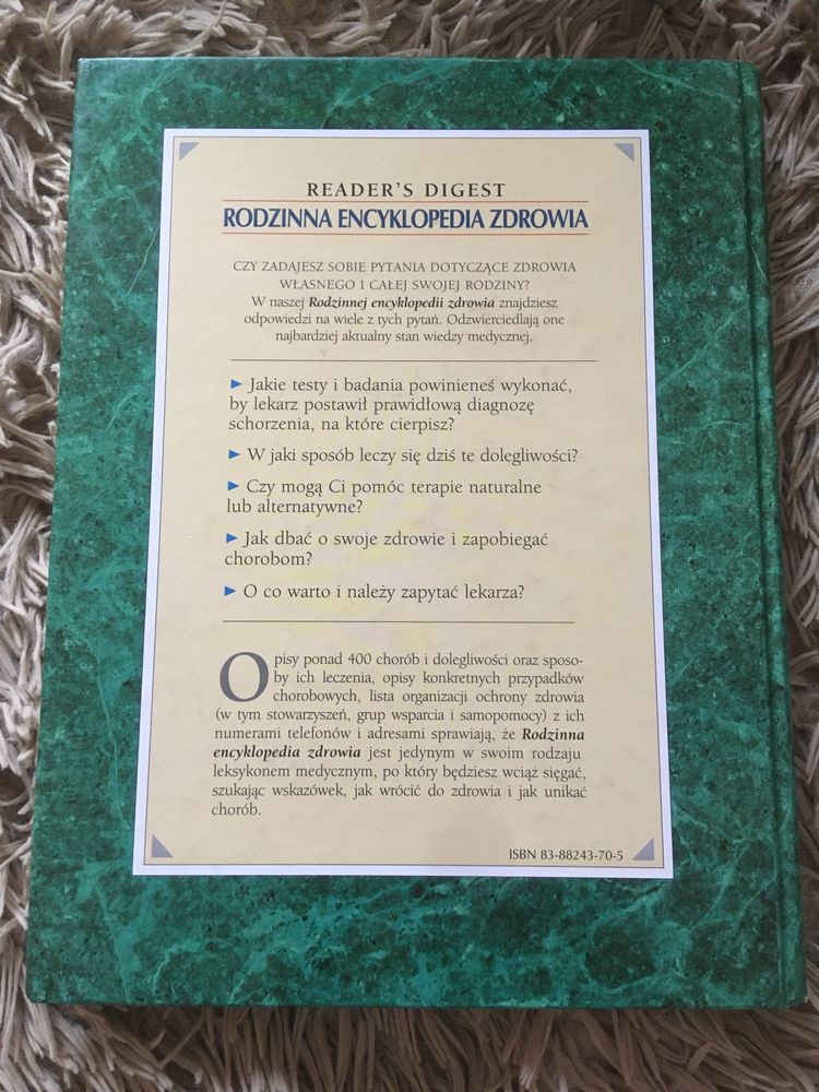 Książka Rodzinna encyklopedia zdrowia reader’s digest, medycyna