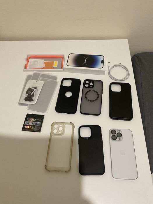 iPhone 14 Pro Max 256GB + capas - como novo (91%)