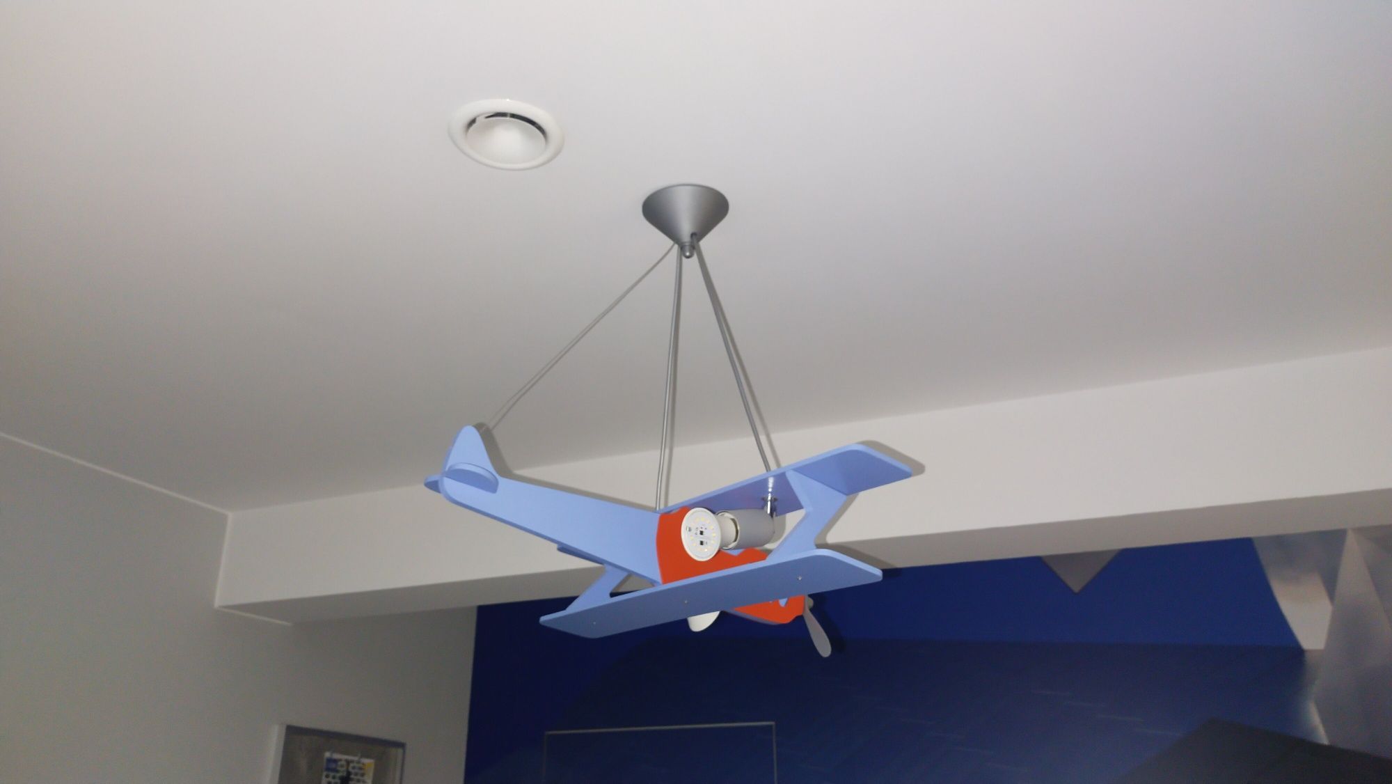 Żyrandol lampa oświetlenie samolot dla dzieci