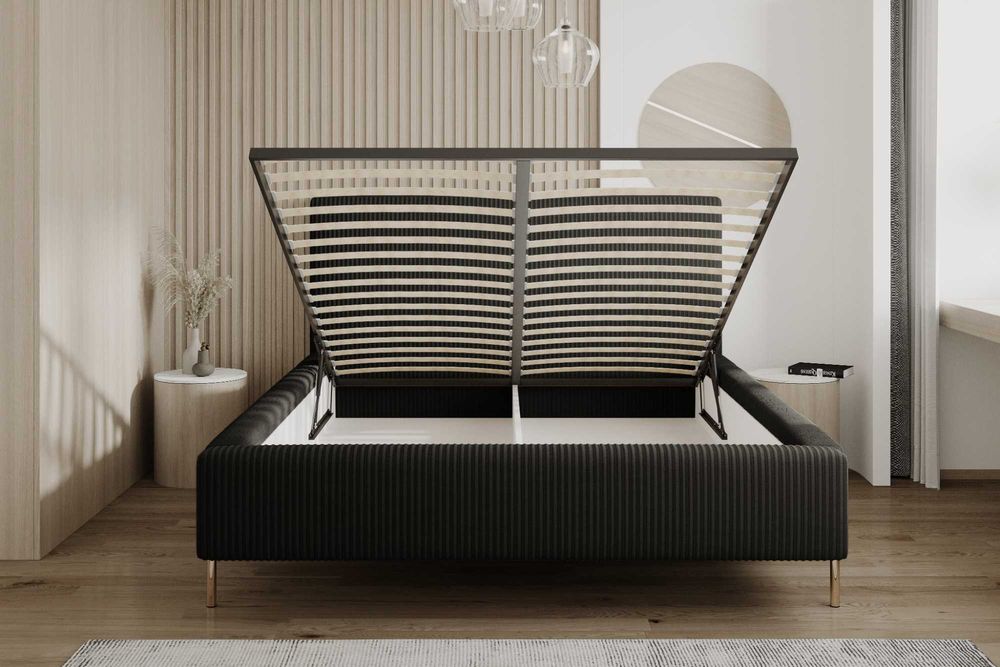 Łóżko Sypialnianie z Pojemnikiem + stelaż metalowy Monaco PRODUCENT