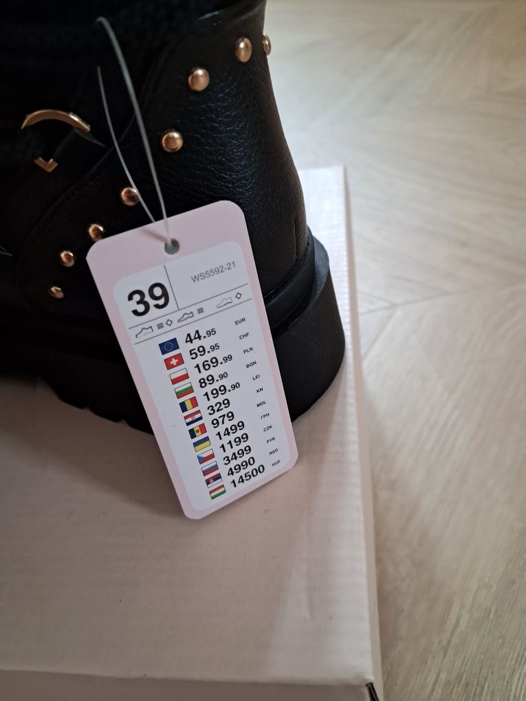 Nowe botki trapery zimowe 39 sniegowce