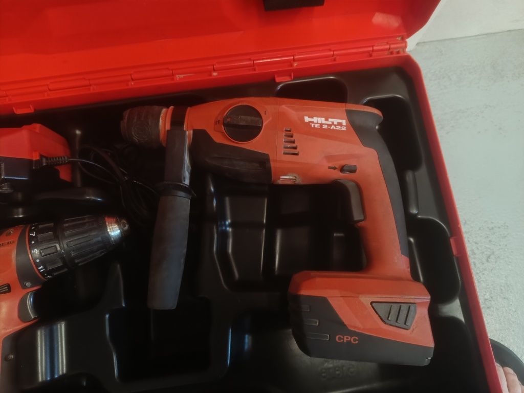 Zestaw Hilti Młotowiertarka TE 2-A22 +wkrętarka SFC 22A,2XAKU