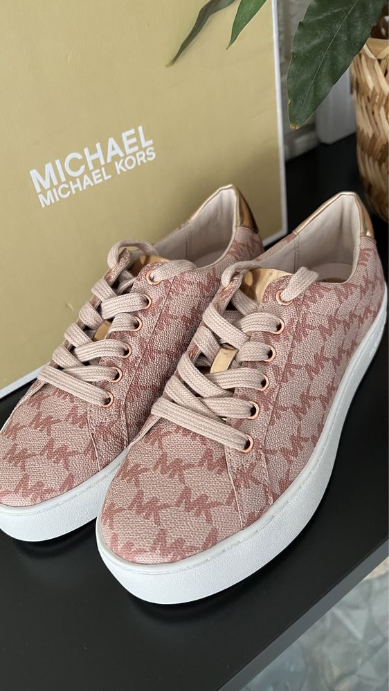 Piękne buty sneakersy o Michael Kors oryginalne pink różowy rozm.36