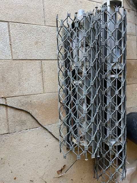 grelha ferro em rolo para proteção montra