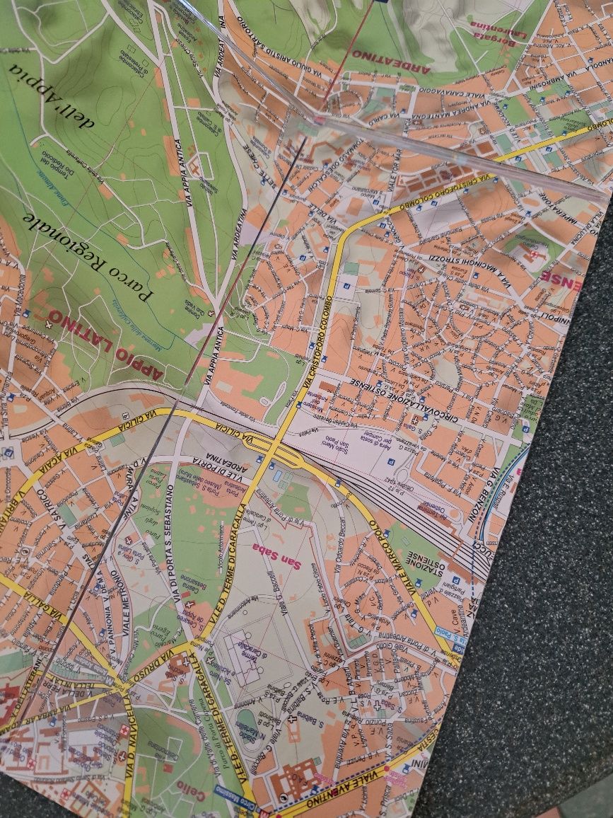 Jak nowy plan miasta Rzym Rome and the Vatican comfort map