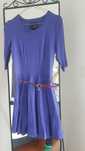 Vestido azul S meia-estação