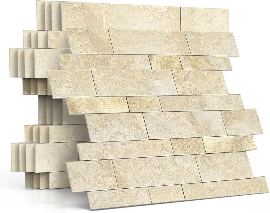 Płytki naklejki 3D marmurowe wodoodporne samoprzylepne do łazienki