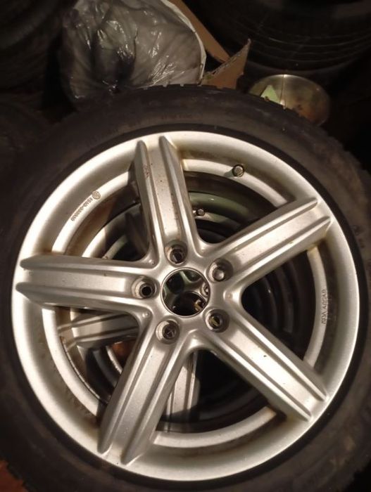Aluminiowe felgi 17 cali z oponami zimowymi 5x120 rozmiar 225/50/17