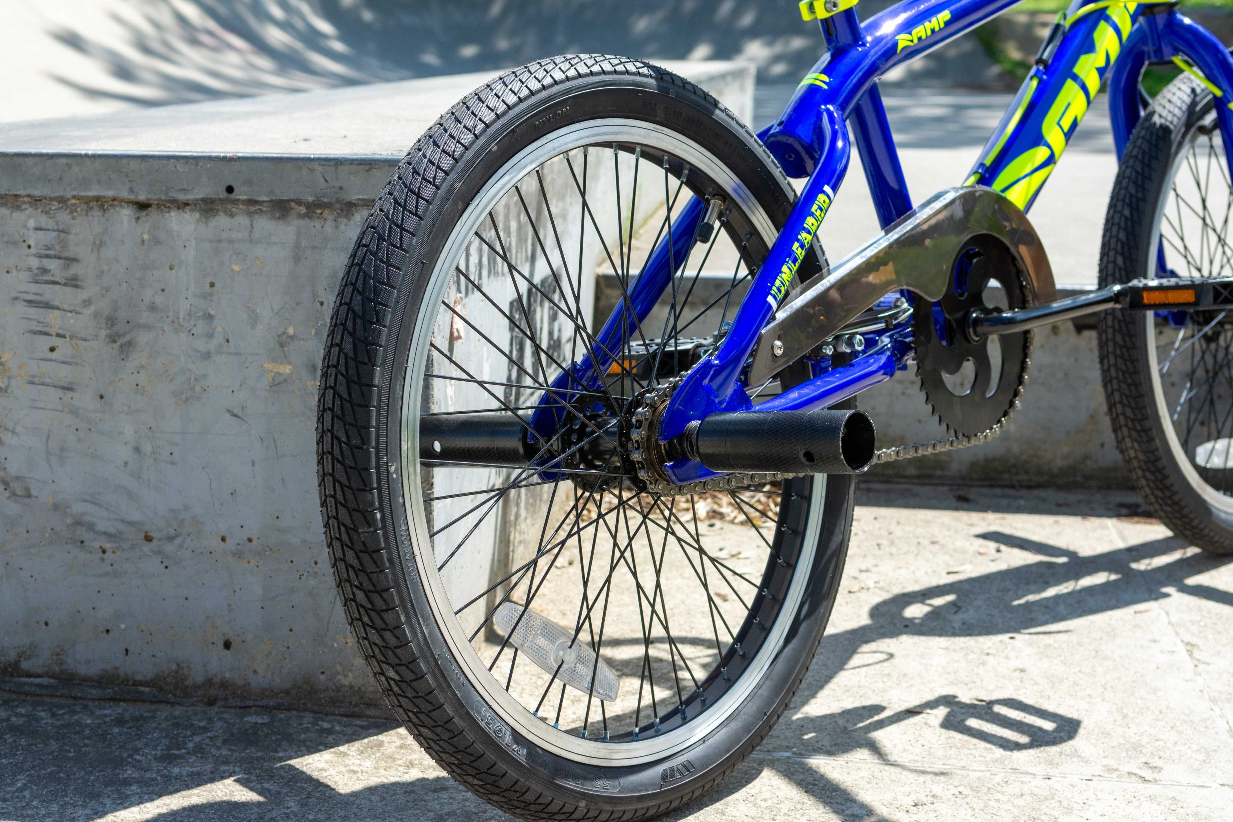 Rower BMX 20" AMP Wyczynowy Młodzieżowy Pegi x4 Rotor Kierownica 360
