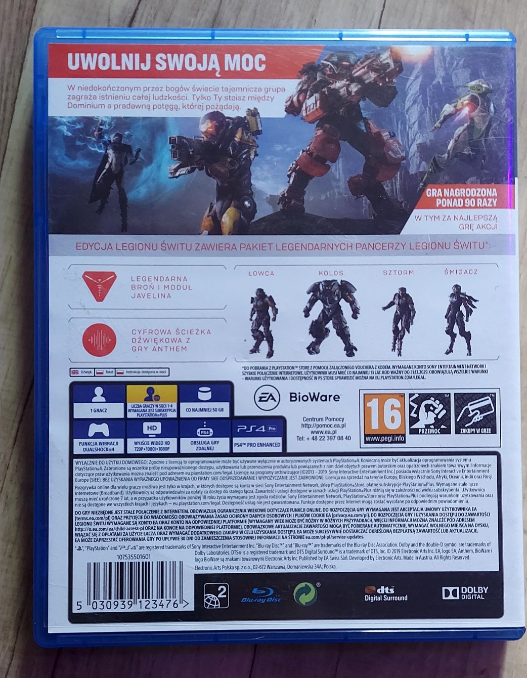 Gra na konsole ps4 Anthem PL