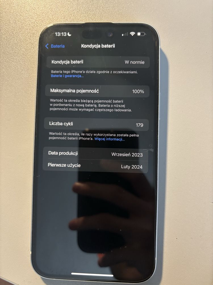 Iphone 15 plus niebieski