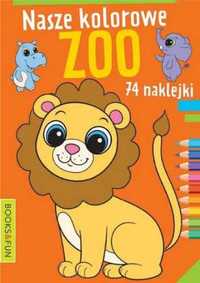 Nasze kolorowe zoo z naklejkami - praca zbiorowa