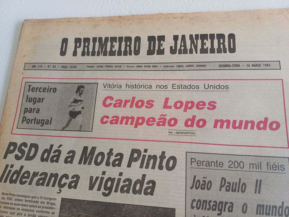 Lote de 5 jornais - CARLOS LOPES