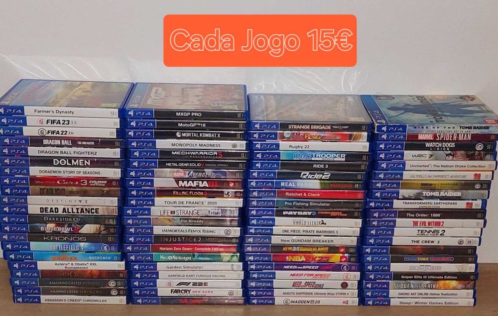 Jogos Ps4 Originais Novos & Usados (Cada 15€)