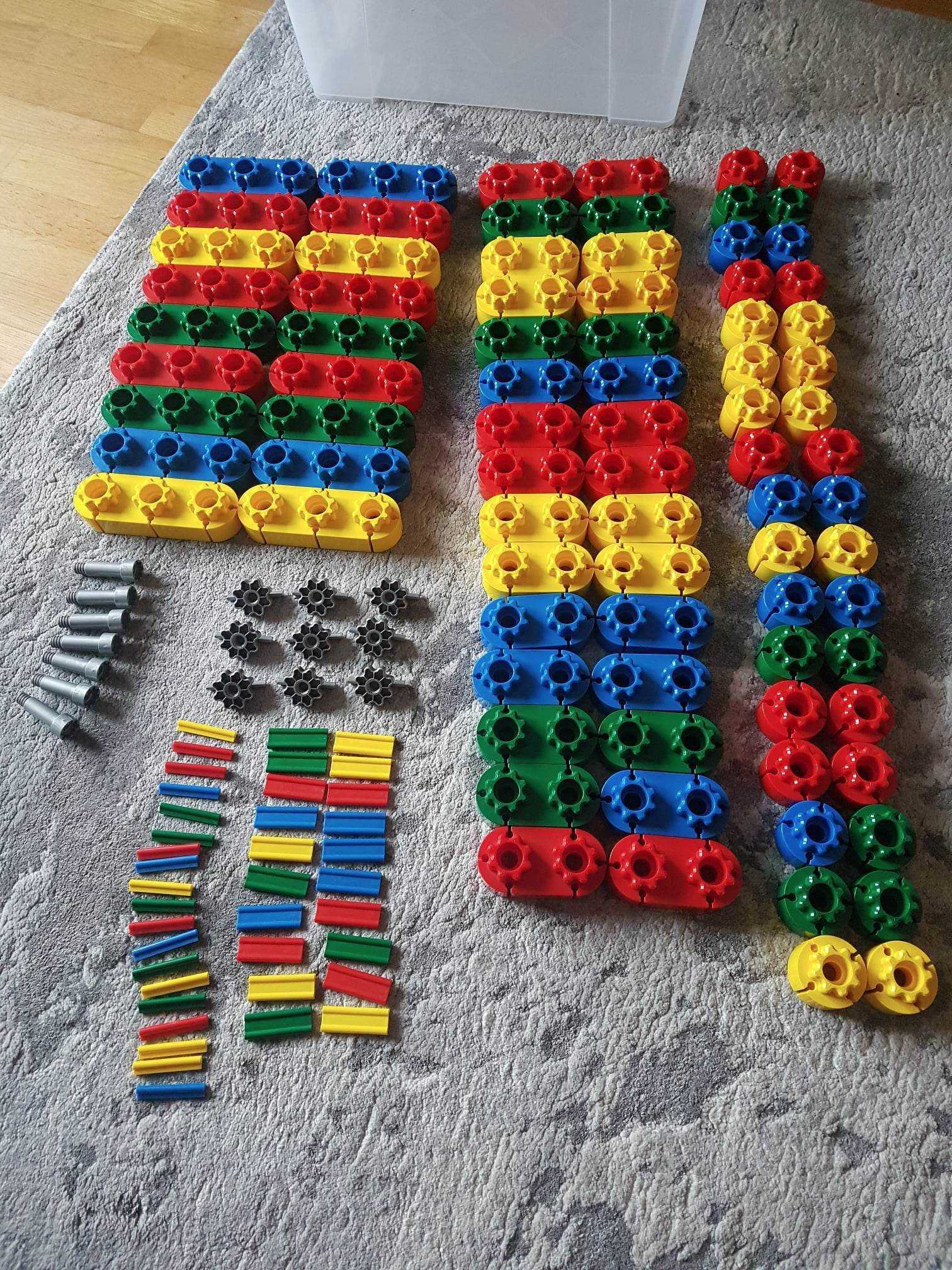 KLOCKI konstrukcyjne KIDITEC NOWE duży zestaw do żłobka przedszkola