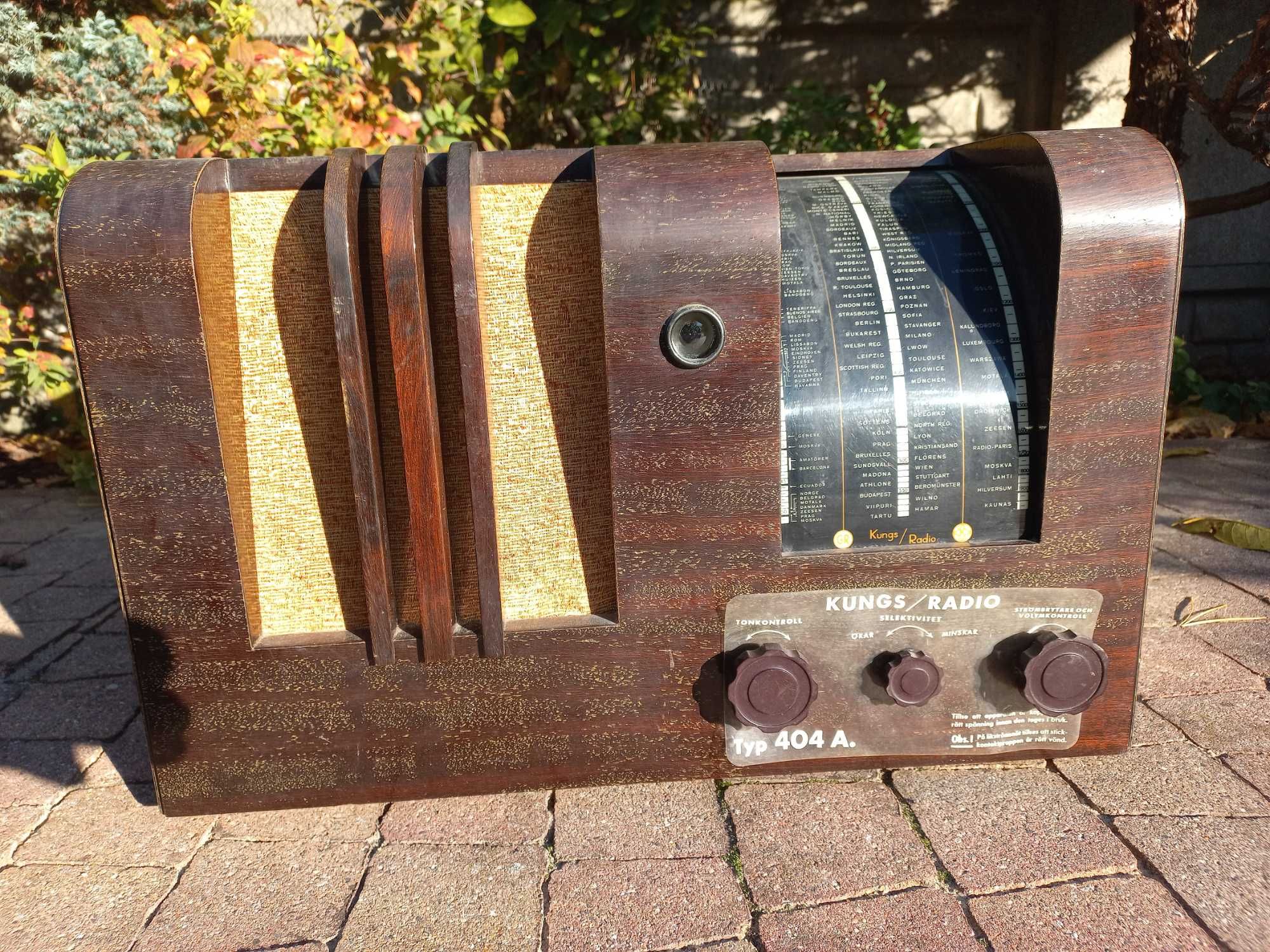 Radio Kungs 404A rok 1938