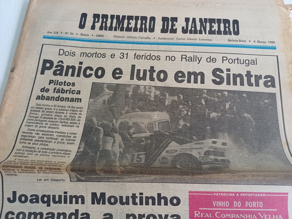 Lote de Jornais- RALLY DE PORTUGAL