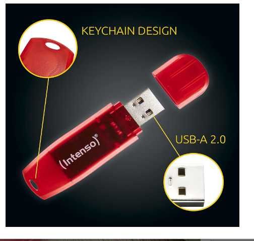 Intenso Rainbow Line 128 GB pamięć USB USB 2.0 Czerwony