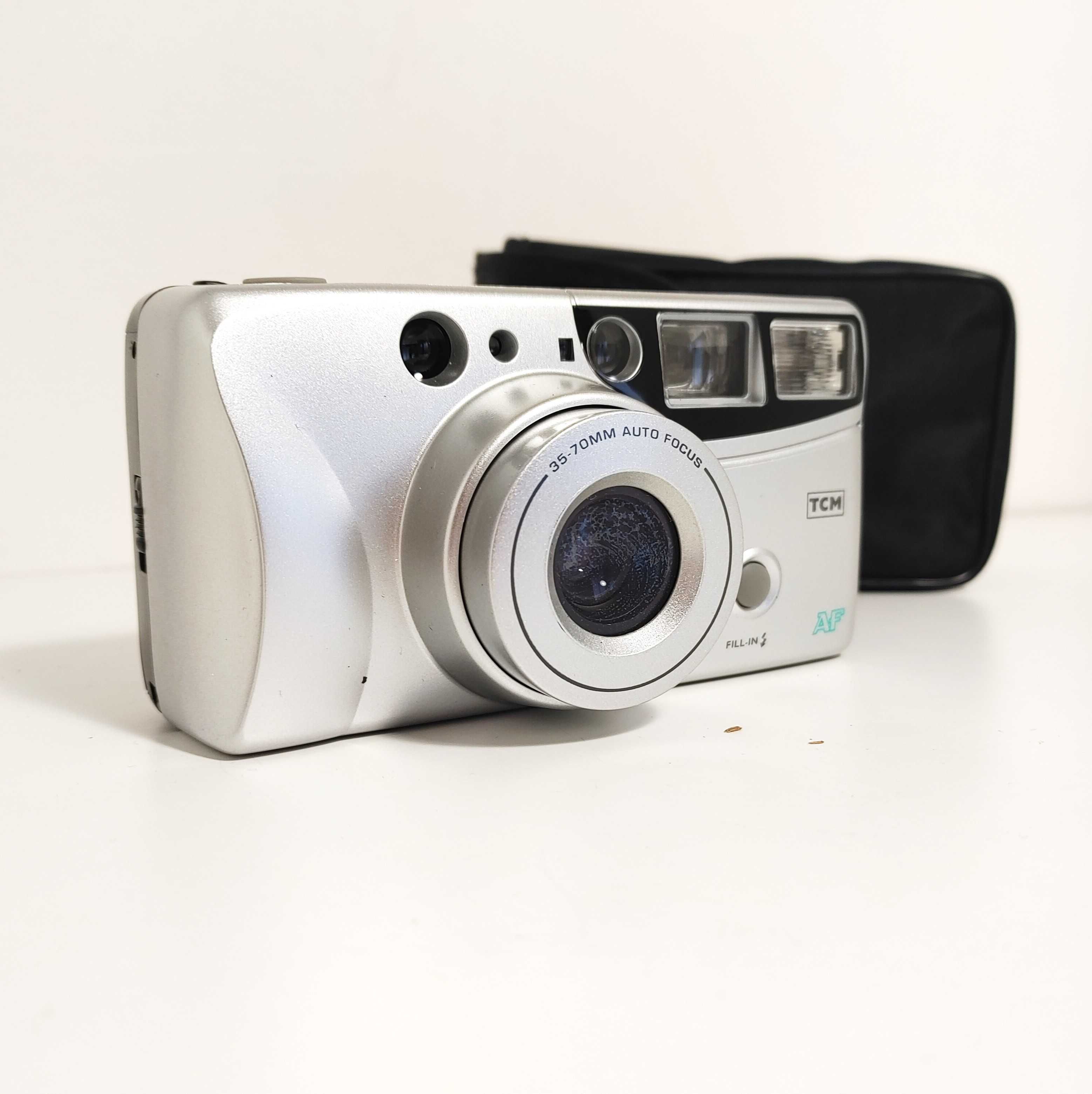Kompaktowy analogowy aparat  fotograficzny Autofocus Zoom 35-70 mm TCM