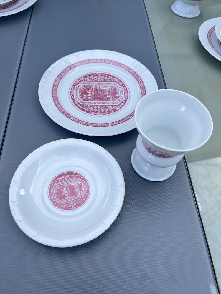 Porcelana Heinrich 6 kompletów talerzyki i pucharki