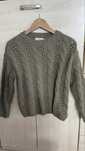 Sweter ONLY ażurowy wzór, khaki S/M