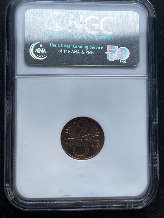 2 grosze 1938 MS 65 RD