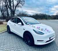 Tesla Y Performace samochód do ślubu Turek Kalisz Sieradz