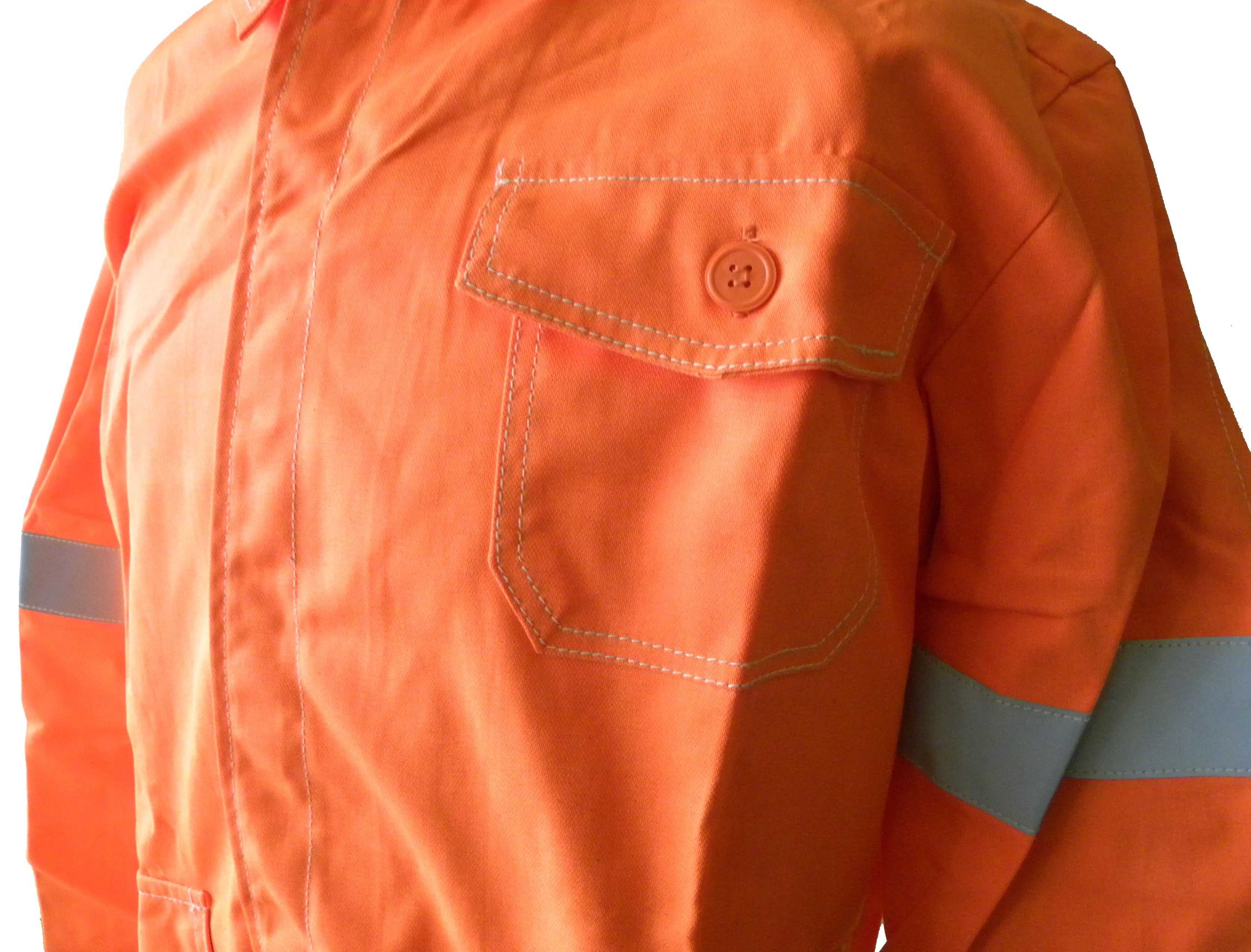ubranie spawacza standard ,pomarańczowe z odblaskami r.176/112