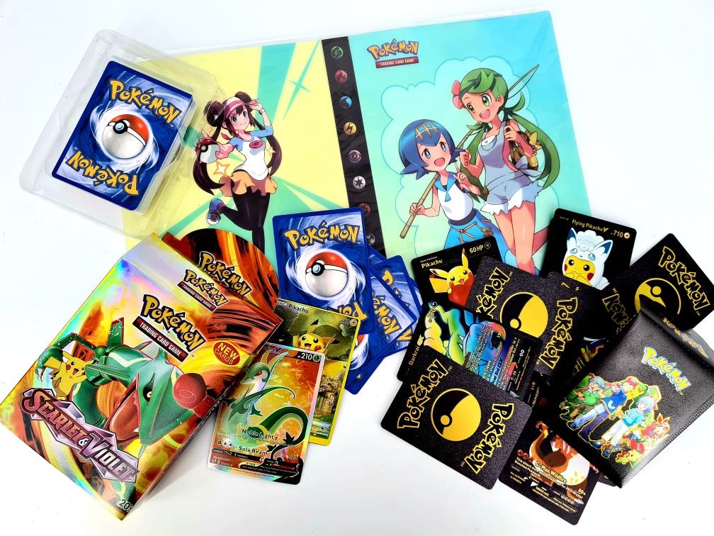Nowy wielki zestaw Pokemon album A5 + karty - zabawki