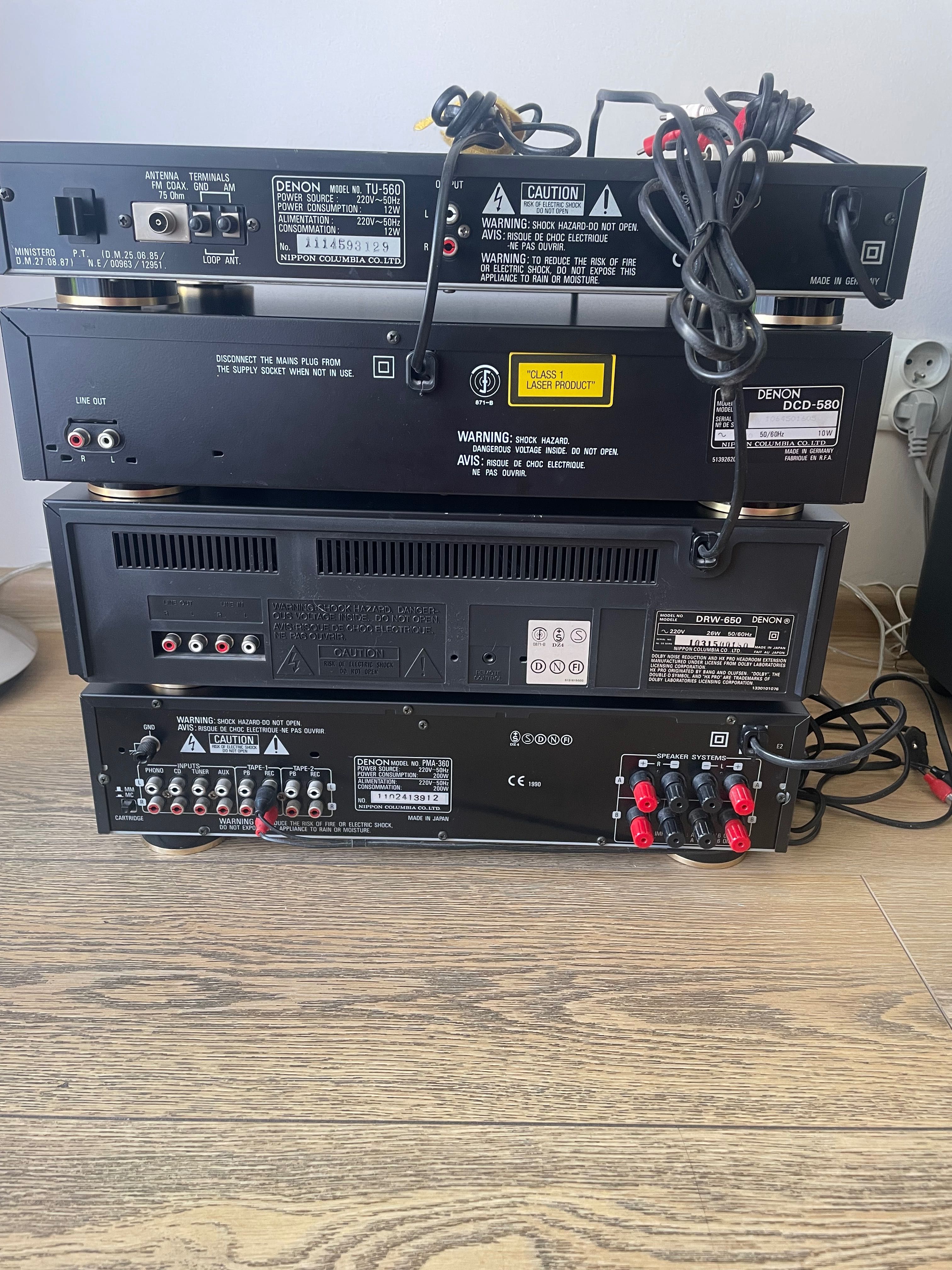 Wieża HI-FI denon segment z kolumnami