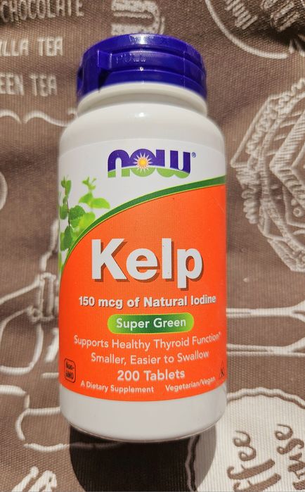 Now foods Kelp келп йод водорості підтримка щитовидної залози 150 325