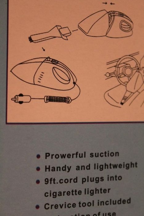 Odkurzacz samochodowy-do gniazda zapalniczki