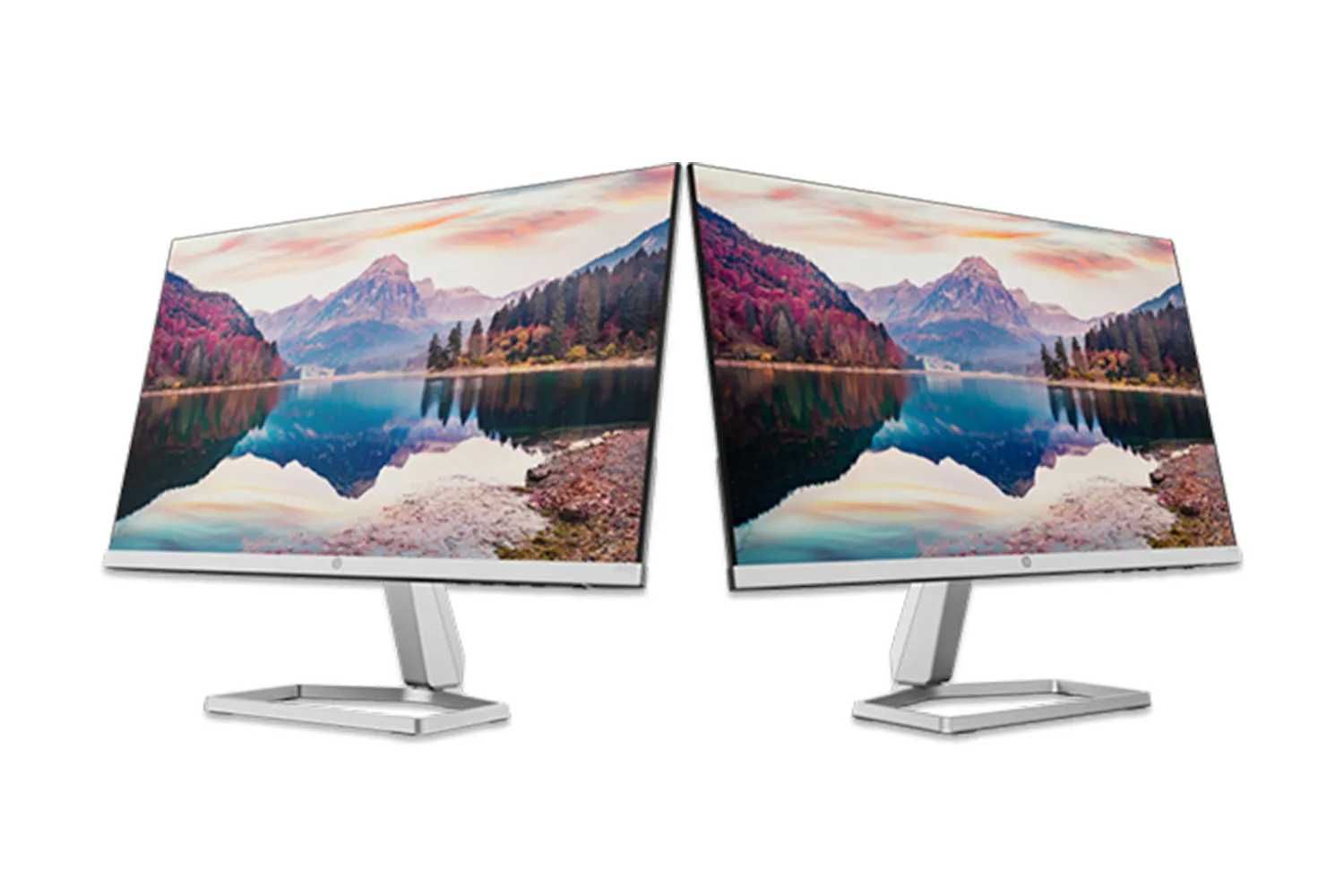 Dwa monitory HP 24f