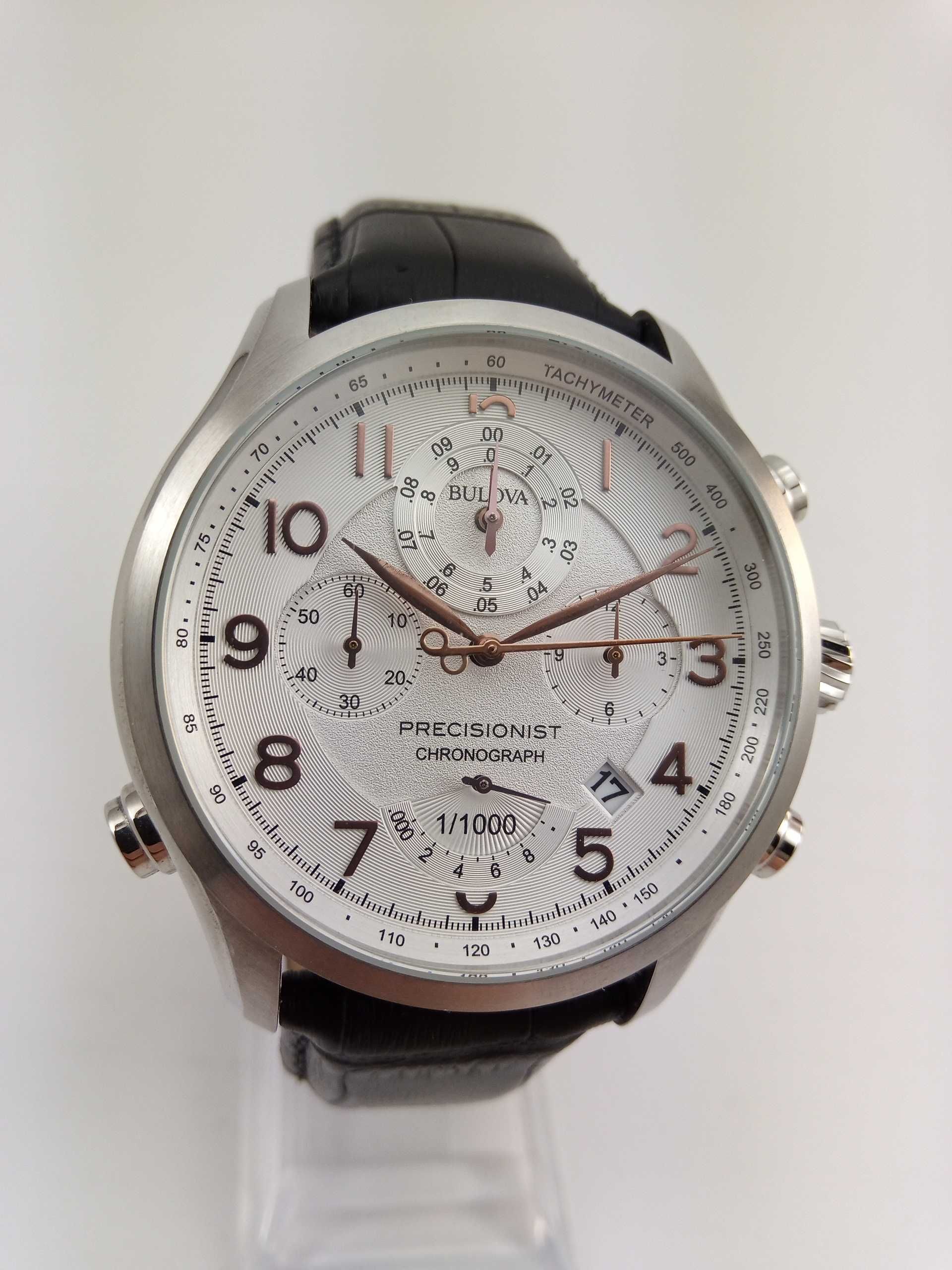 Bulova Precisionist 96B182 точность 262кГц хронограф 1/1000 с тахиметр