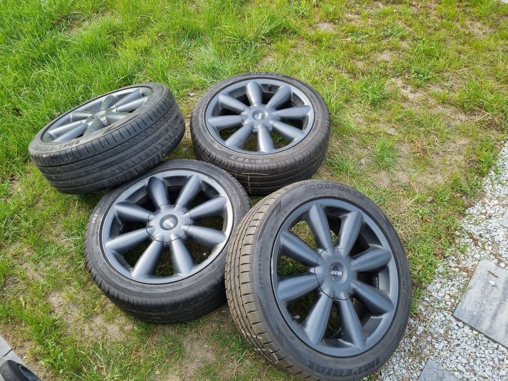 Felgi Alu + opony 225/45/18 letnie Mini Cooper S