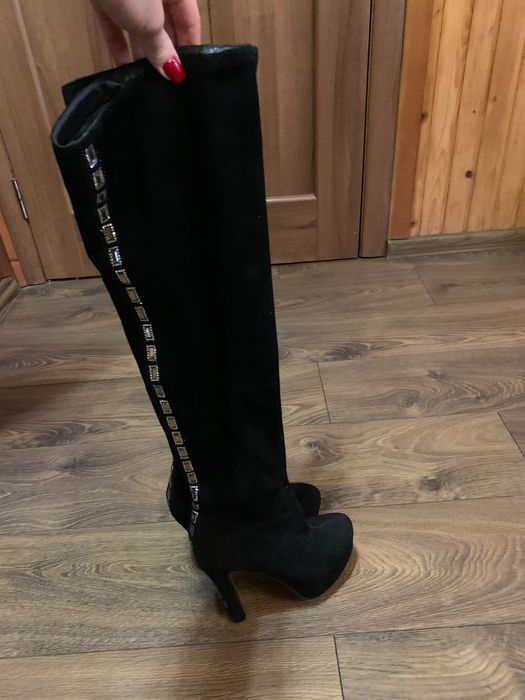 Ботфорди на каблуках