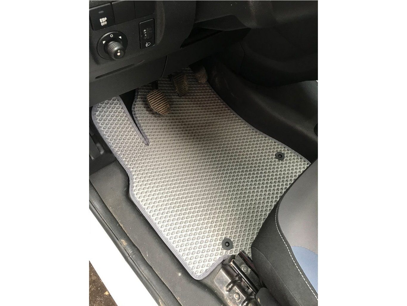 Peugeot Partner 2008+ Полиуретановые коврики (EVA, серые)