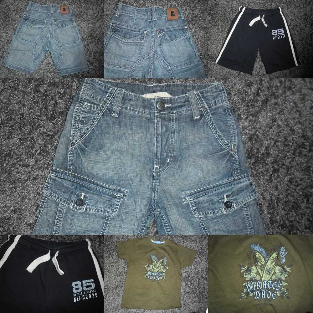 h&m zestaw firmowych wioseno letnich ciuchów dla chłopca 128 na7-8 lat