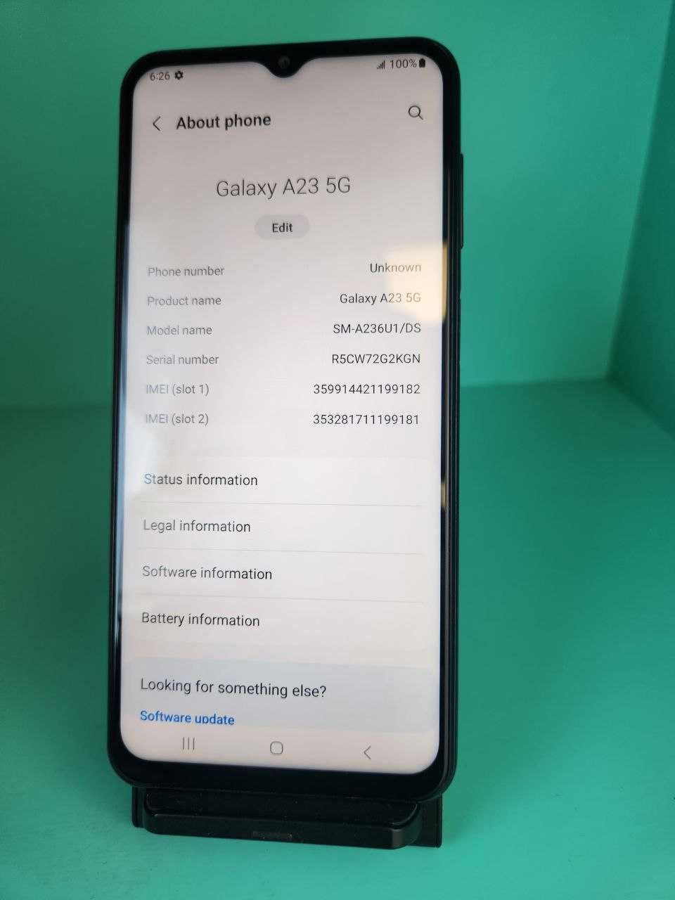 Смартфон SAMSUNG Galaxy A23 5G 4/64GB Black Neverlock (99182)